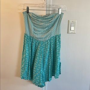 Roxy teal blue designed romper